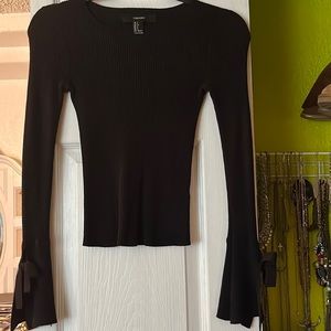 Forever 21 Long Sleeve Black Shirt